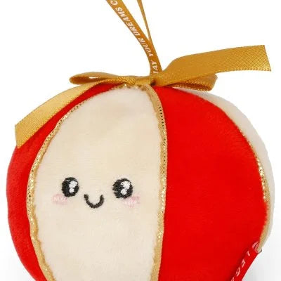 DECORAZIONE NATALIZIA PALLINA DI NATALE IN PELUCHES LEGAMI