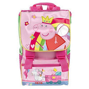 Zaino Estensibile Primino Peppa Pig Accademia Per Bambini Zaino Cartella Scuola Tasca Frontale Con Fibbie Rosa E Spallacci Imbottiti Regolabili 26x18x35 Cm
