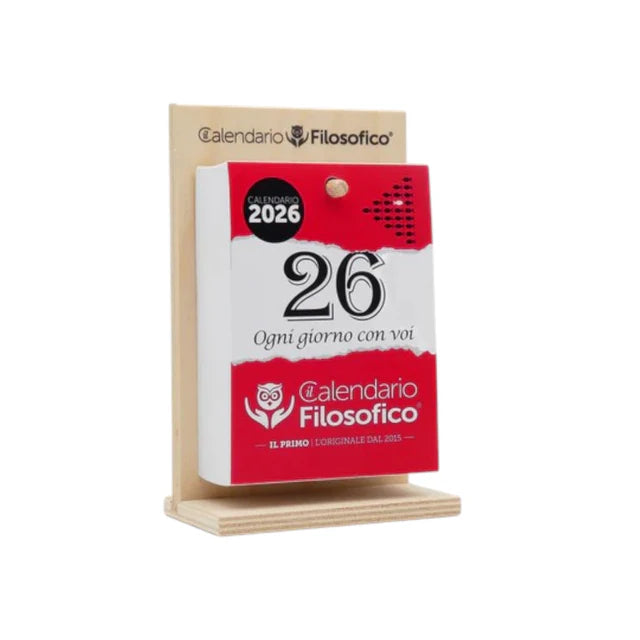 CALENDARIO CON SUPPORTO LEGNO 10X14CM