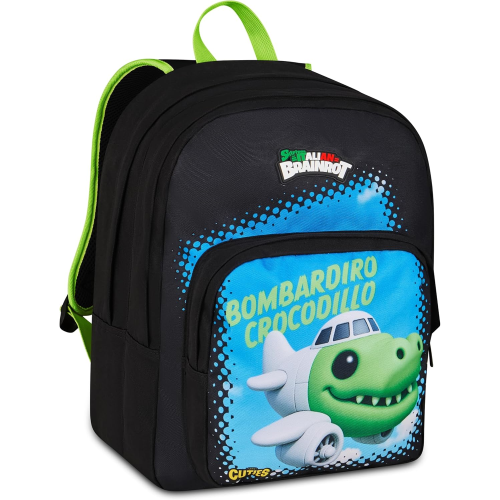 ZAINO SCUOLA BOMBARDIRO CROCODILLO SKIFIDOL ITALIAN BRAINROT