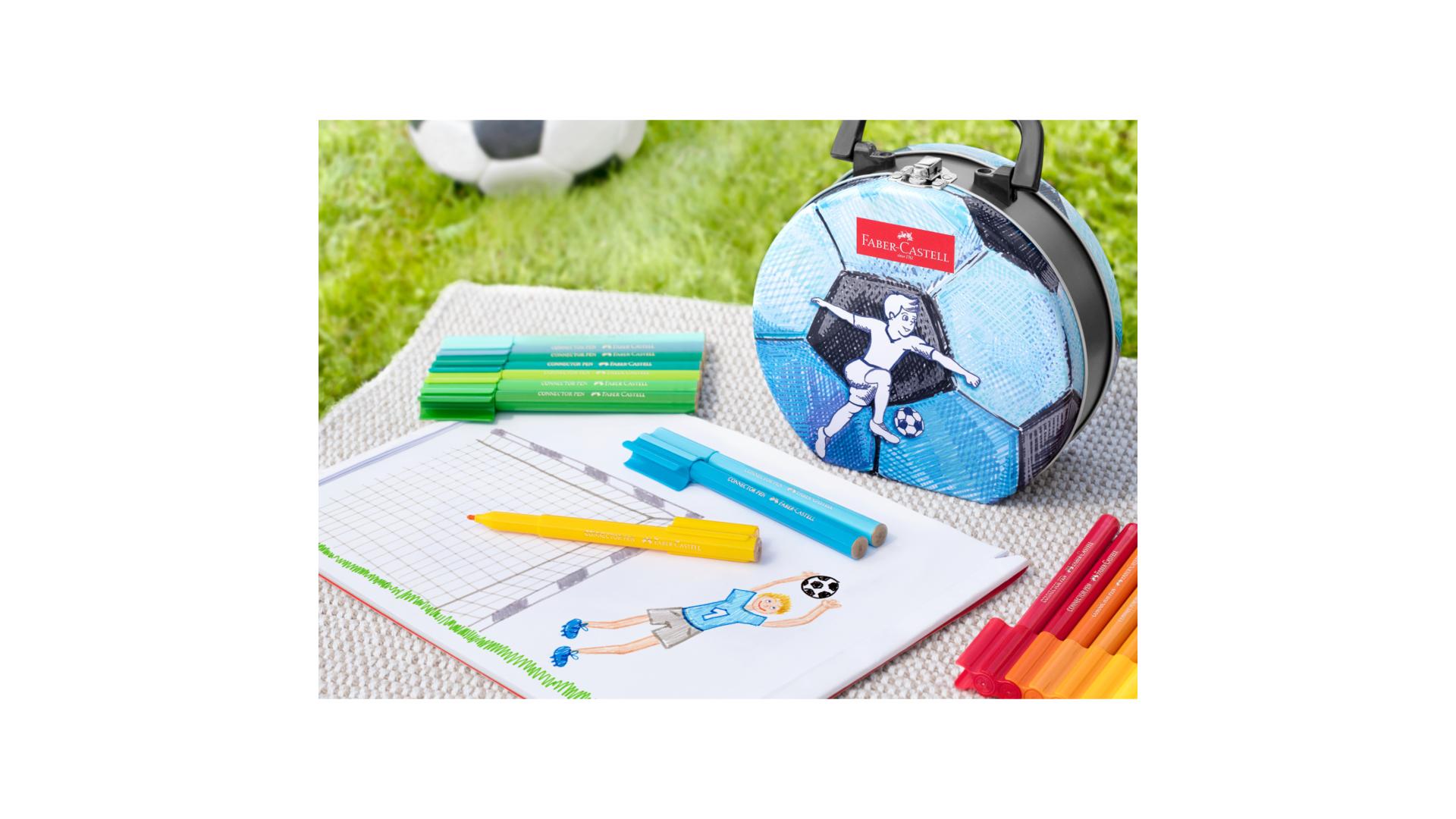FABER-CASTELL Connector Penne Fibra scatola di calcio
