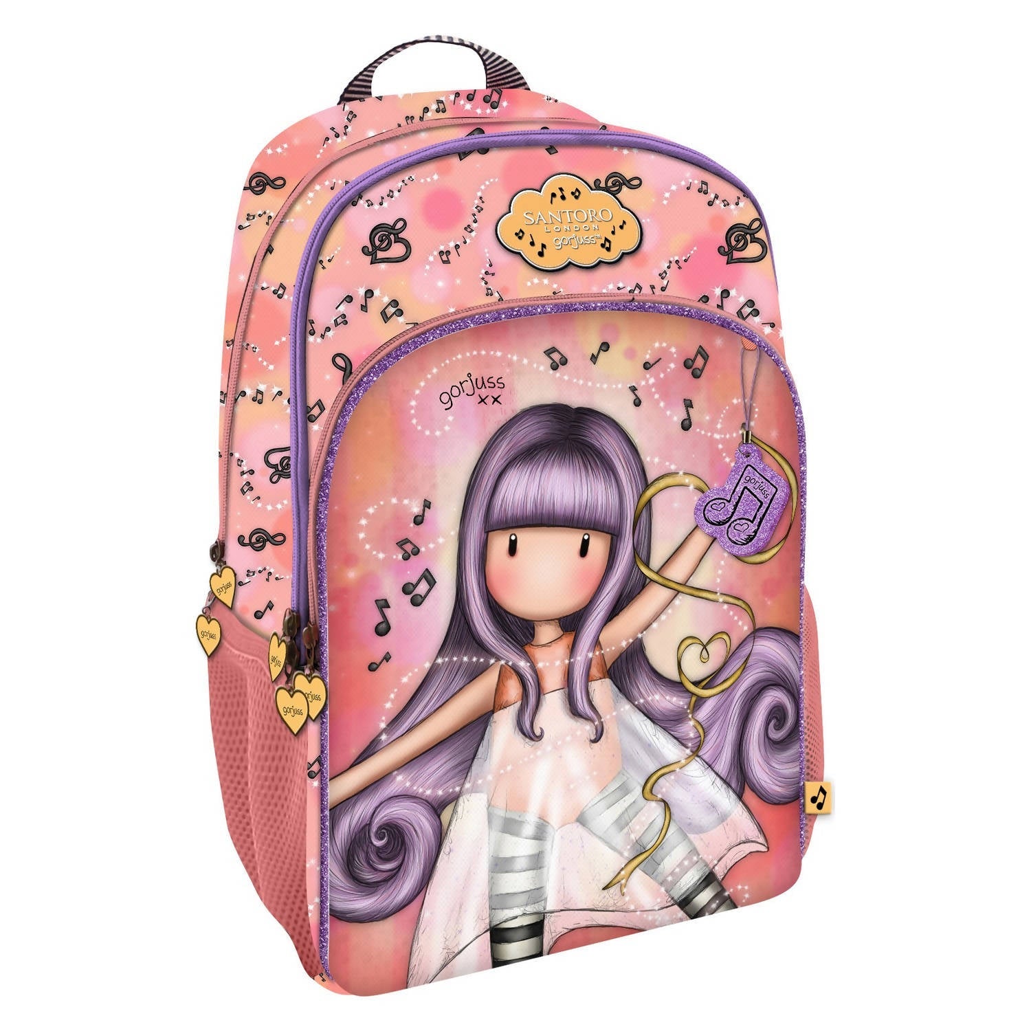 Zaino per La Scuola Bambine Con 3 Cerniere Gorjuss Scuola Little Dancer Backpack Rosa Santoro Zaino Ergonomico