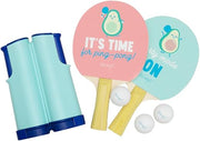 Mr wonderful Ping Pong Set for Fun All Around Set per Gioco Ping Pong Con 2 Racchette 3 Palline E Rete Regolabile 18 voti