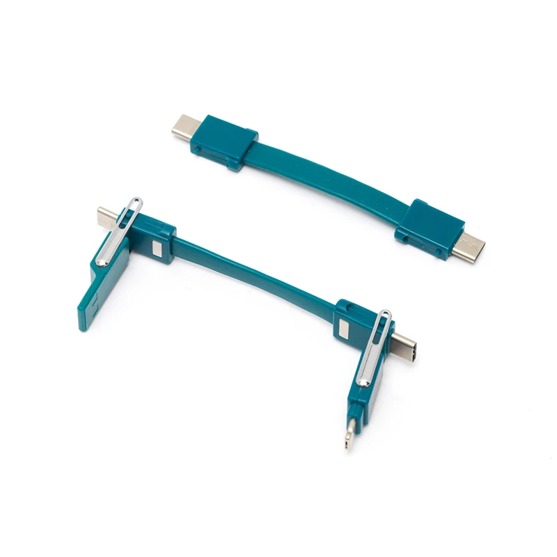 6 In 1 Keychain Charging Cable - Petrol Blue | Legami