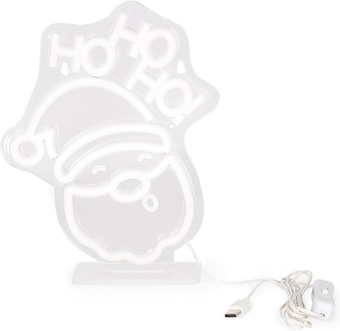 INSEGNA LUMINOSA BABBO NATALE EFFETTO LED LEGAMI