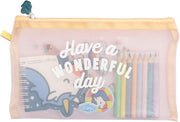 Astuccio per penne con set da scritttura ed accessori unicorno