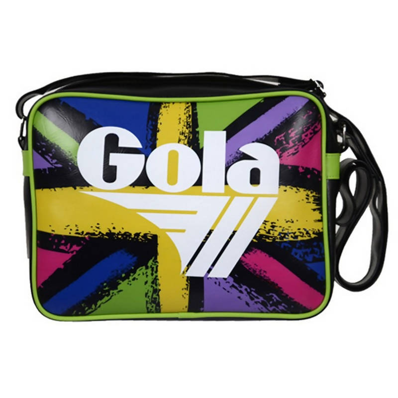 Gola Zcub897 Borsa Mini Redford Linea Gola Classic Similpelle Con Tasca Interna Chiusura A Zip E Tracolla Regolabile Borsa A Tracolla Fantasia Paint Union Jack Multicolor