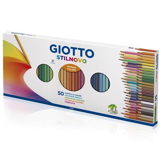 PASTELLI GIOTTO STILNOVO ( MINA Ø 3,3 mm. ) SCATOLA 50 COLORI FILA
