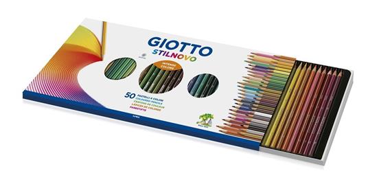 PASTELLI GIOTTO STILNOVO ( MINA Ø 3,3 mm. ) SCATOLA 50 COLORI FILA