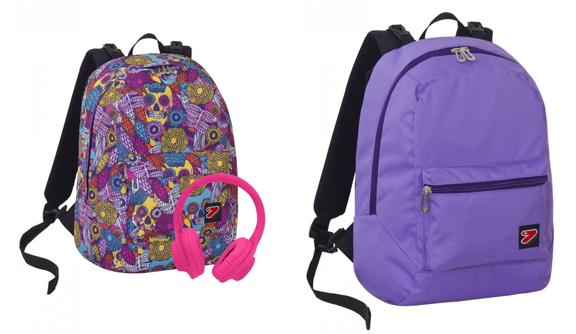 SEVEN ZAINO REVERSIBILE DOUBLE PROJECT SKULL GIRL