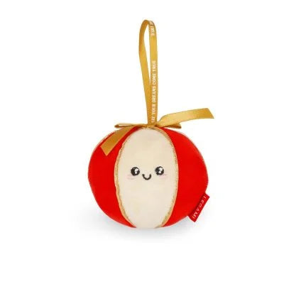 DECORAZIONE NATALIZIA PALLINA DI NATALE IN PELUCHES LEGAMI
