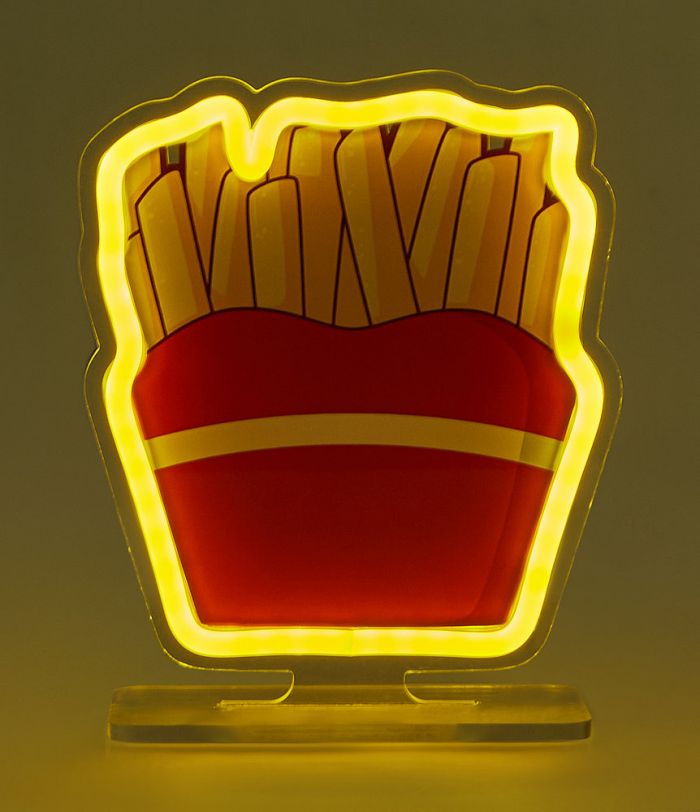 LAMPADA NEON FOOD PATATINE CARTOMANIA FEEL AT HOME
