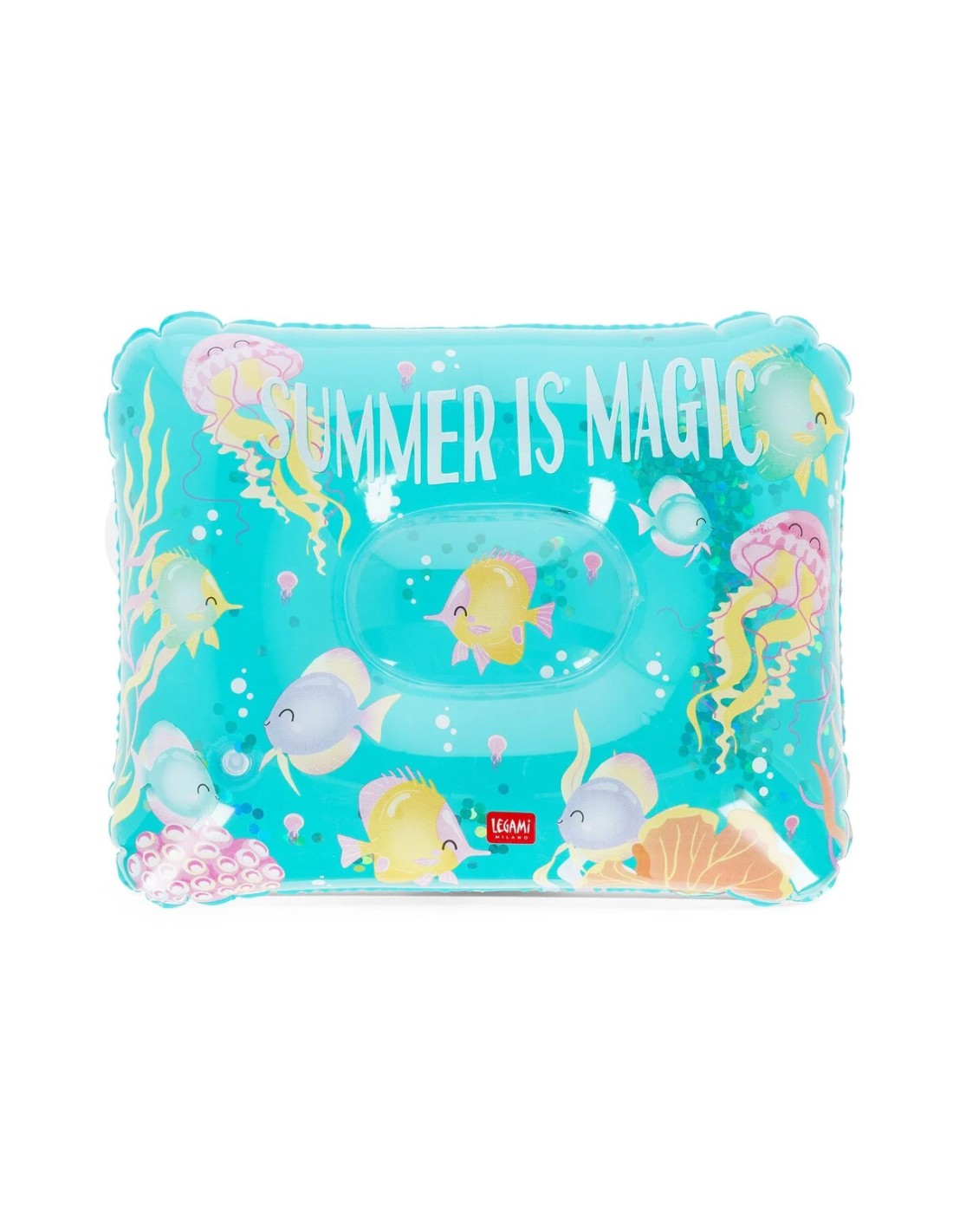 CUSCINO DA SPIAGGIA CON GLITTER_SUMMER IS MEGIC LEGAMI