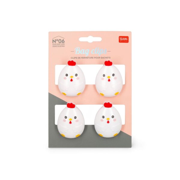 SET 4 CLIP CHIUDI PACCO HEN LEGAMI