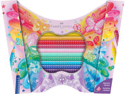 FABER-CASTELL - Astuccio farfalla 20 matite colorate sparkle assortiti