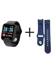 Nelquieora Smartwatch Cassa Nera Cinturino in Silicone Orologio Smartwatch Bluetooth E Compatibile Con Android E Apple