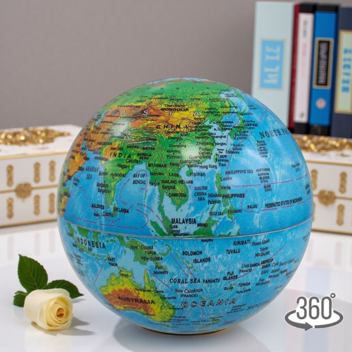 GLOBO TERRESTRE ROTANTE Ø 14 CM. I-TOTAL