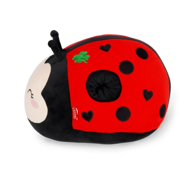 Cuscino coccinella Super Soft. Apertura per scaldare le Mani. Legami