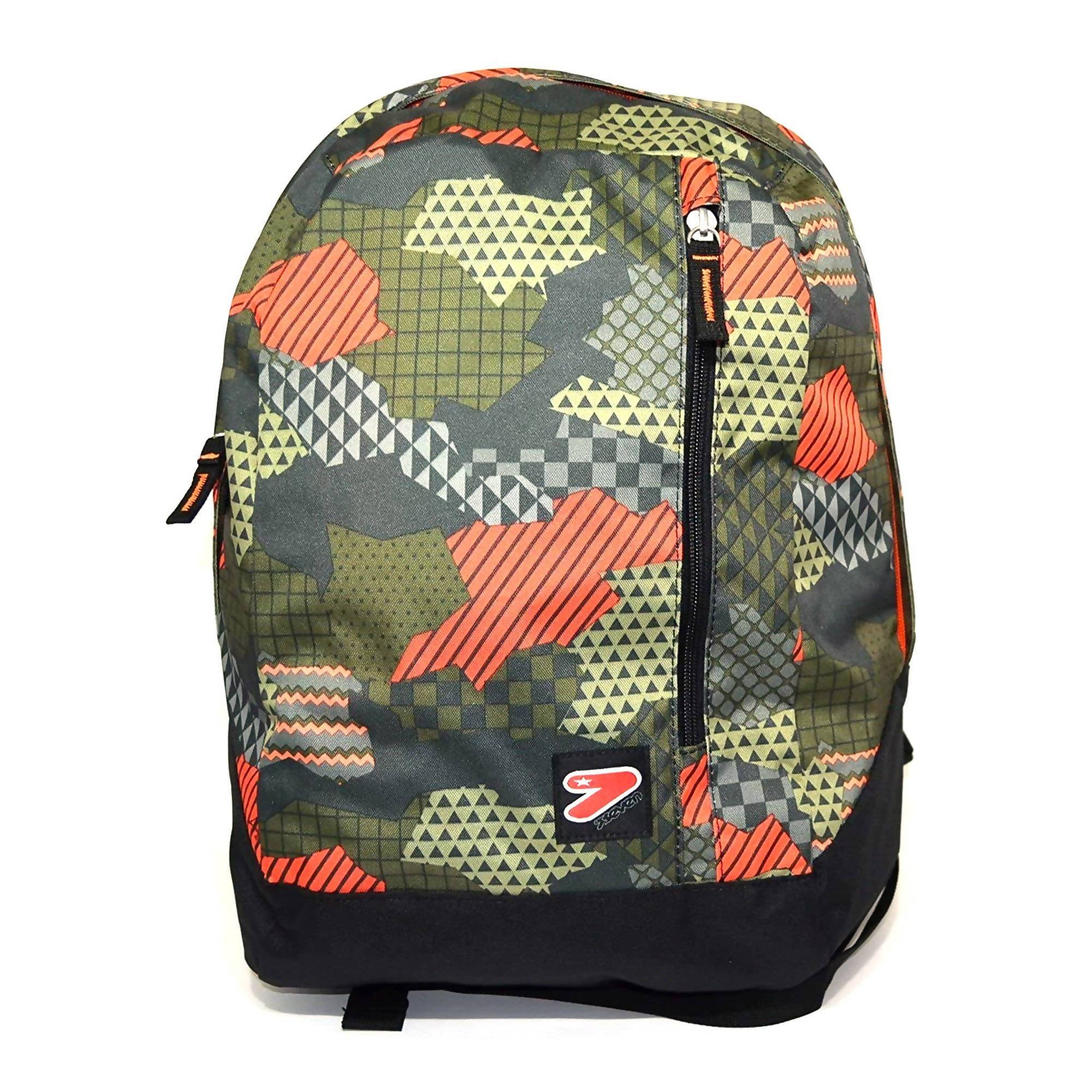 Zaino Scuola Seven Double B Pack Camouflag Reversibile Oliva + Cuffie Zaino Scuola 27 Lt