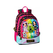 Rainbow High Zaino Organizzato Asilo Bambina Zainetto 2 Scomparti Tasche Esterne Spallacci Imbottiti