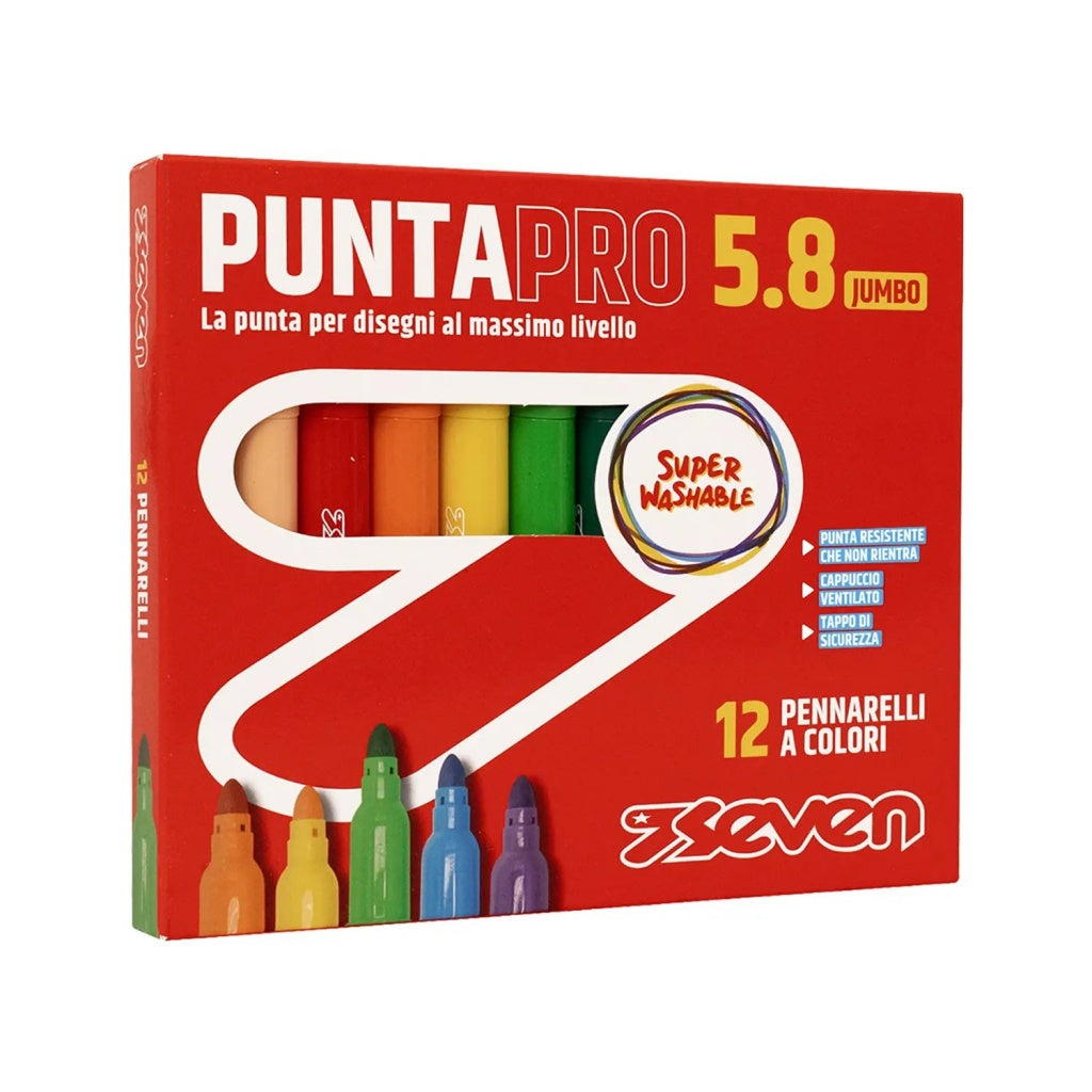 Confezione 18 Pennarelli Punta Pro 3.0 Seven