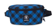 Invicta Marsupio Luck Waist Bag Blue Plaid Marsupio Unisex Blu e Nero Cintura Regolabile Logo Frontale