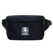 Invicta Marsupio Luke Waist BagNero Tinta Unita Black Logo Bianco marsupio Unisex Casual Fashion