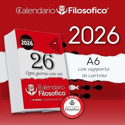 Calendario Filosofico 2026 10x14 con Alette A6