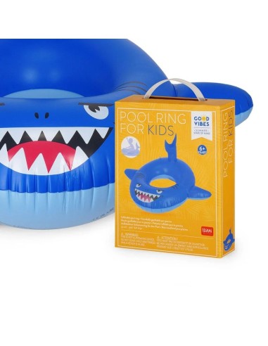 LEGAMI Inflatable Pool Ring Pool Ring for Kids Shark