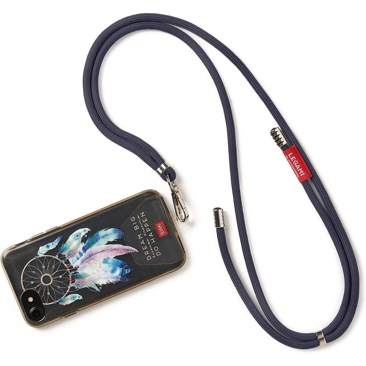 CORDINO PORTA CELLULARE -ALWAYS TOGETHER - NAVY BLUE