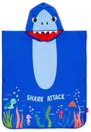 Poncho Asciugamano Per Bambini Kids Poncho Shark