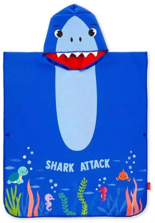 Poncho Asciugamano Per Bambini Kids Poncho Shark