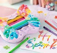 FABER-CASTELL - Astuccio farfalla 20 matite colorate sparkle assortiti