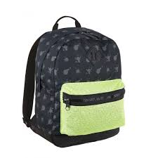 INVICTA Zaino Invicta - Rise - Nero Giallo Patch - Tasca Porta Pc Padded - Americano 28 Lt