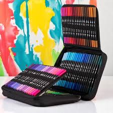 VALIGETTA 120 PENNARELLI DUO BRUSH COL. BLU NAVY - COLOURBOOK