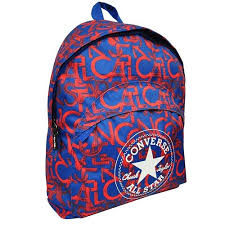 ZAINO CONVERSE ALL STAR PATTERN-BLU/ROSSO