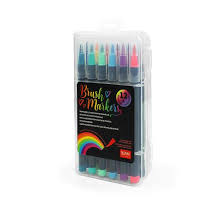 Pennarelli Con Punta Pennello Colori Accesi Legami 12pz