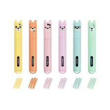 TEDDY`S STYLE - SET DI 6 MINI EVIDENZIATORI PASTELLO