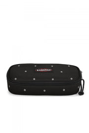 ASTUCCIO OVALE SINGLE DOTS BLACK SILVER EASTPACK
