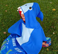 Poncho Asciugamano Per Bambini Kids Poncho Shark