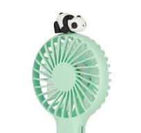 LEGAMI Ventilatore Portatile Ricaricabile con Base Mini Fan Panda