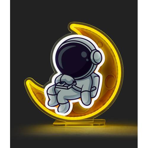LAMPADA NEON ASTRONAUTA E LUNA CARTOMANIA FEEL AT HOME