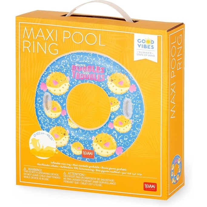 MAXI CIAMBELLA GONF. PISCINA - MAXI POOL RING - PUFFERFISH