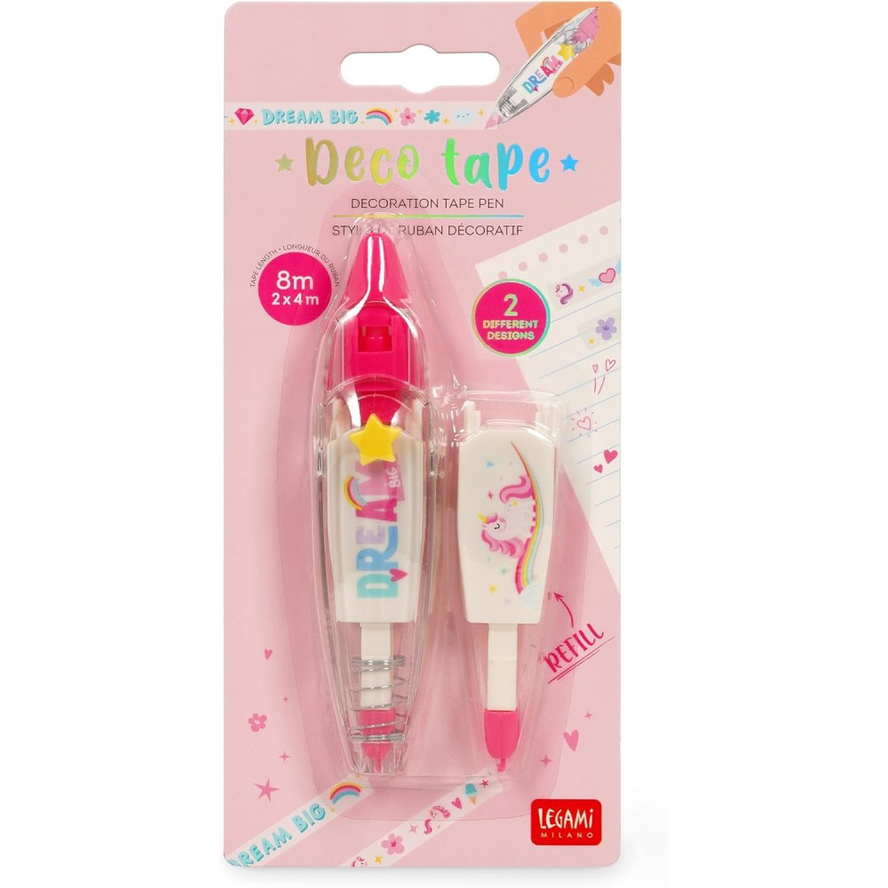 Penna A Nastro Per Decorazione Deco Tape Unicorno Legami