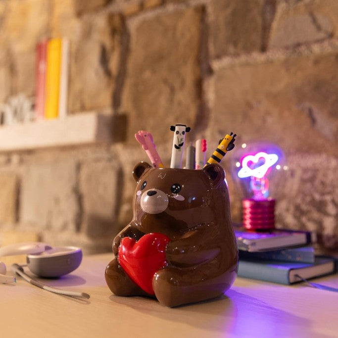 PORTAPENNE IN CERAMICA TEDDY BEAR LEGAMI