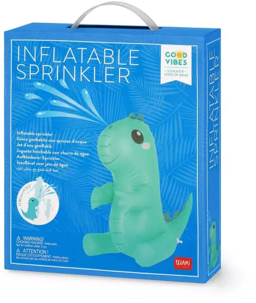 Gioco Gonfiabile con Spruzzo d'Acqua - Inflatable Sprinkler, Dinosauro che Spruzza Acqua