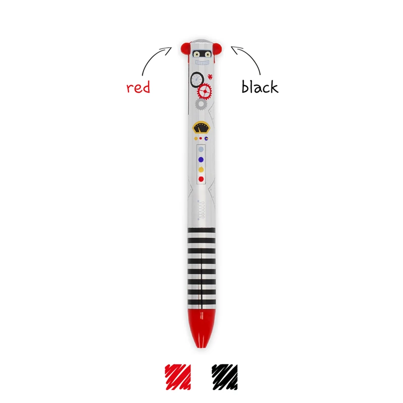 Penna A Due Colori Click & Clack Robot | Legami