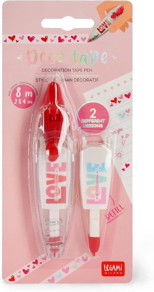 Penna a nastro per decorazione - deco tape - heart