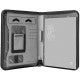 PORTABLOCCO GATE ECOPELLE CON CHIUSURA ZIP 28,5X35,5 NERO INTEMPO