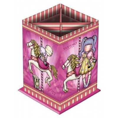 PORTAPENNE pen holder CAROUSEL rosa GORJUSS santoro